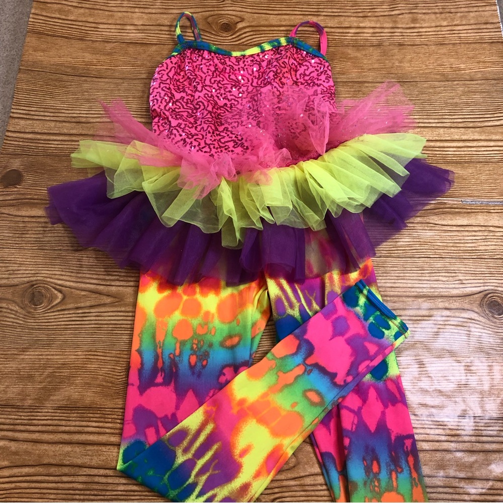 Weissman Pink and Purple Dance Costume